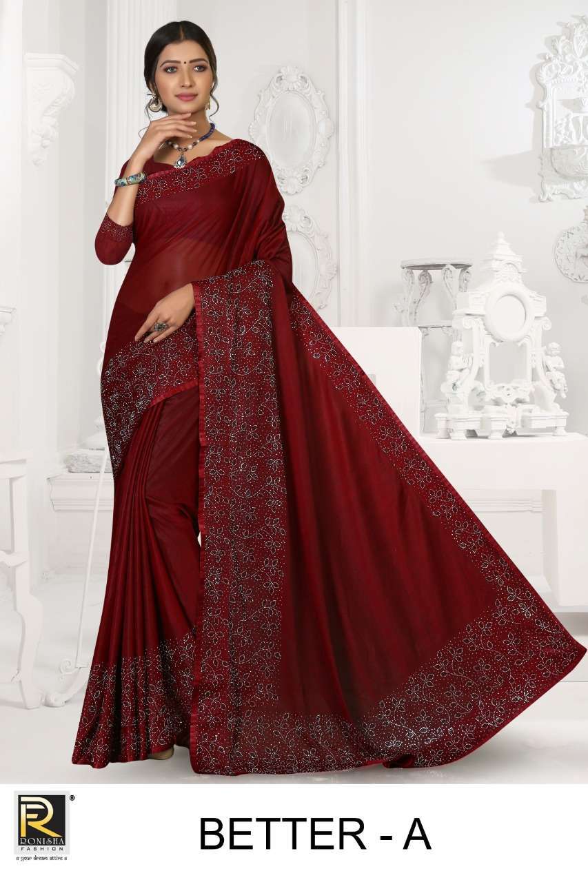 ranjna saree better imported lycra occasial wear saree collection