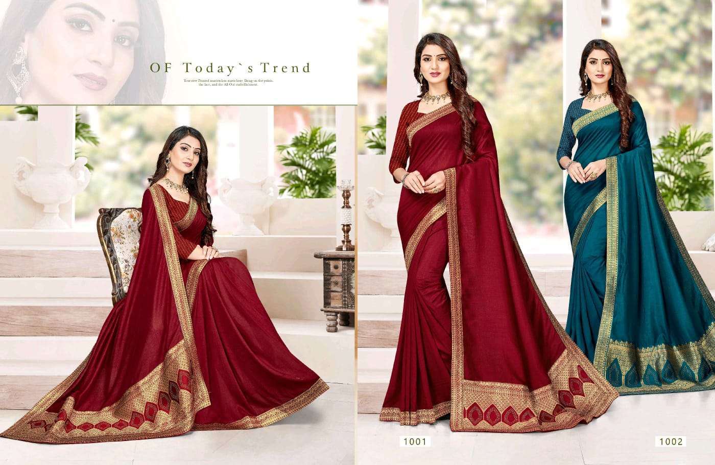 ranjna saree Kalavati series 1001-1008 vichitra silk saree