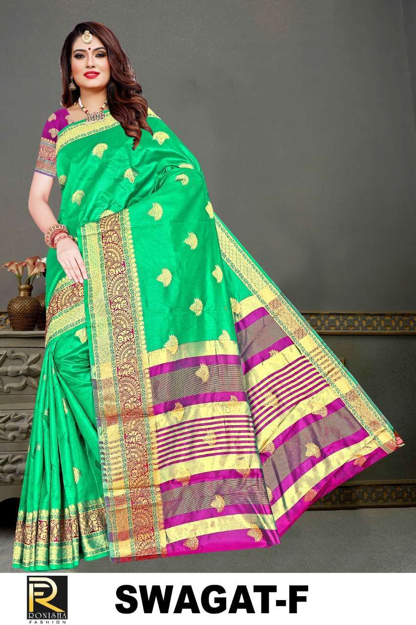 ranjna saree Swagat premium silk ethnic wear saree collection