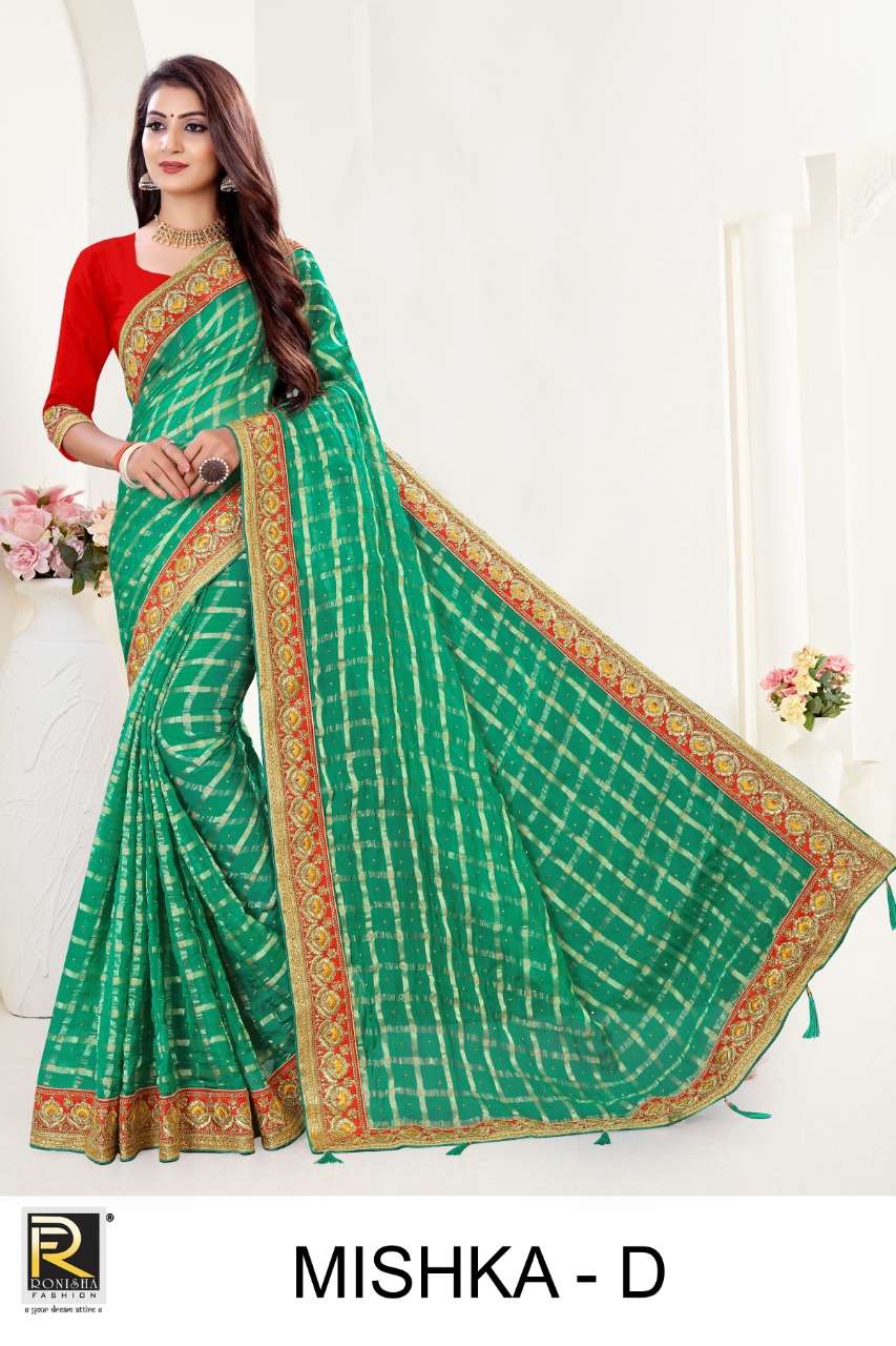 ranjna sarees mishka viscose bollywood style saree collection