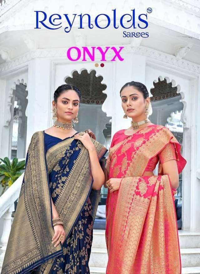 reynolds sarees onyx silk saree exclusive collection
