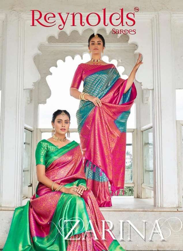 reynolds sarees zarina silk saree exclusive collection