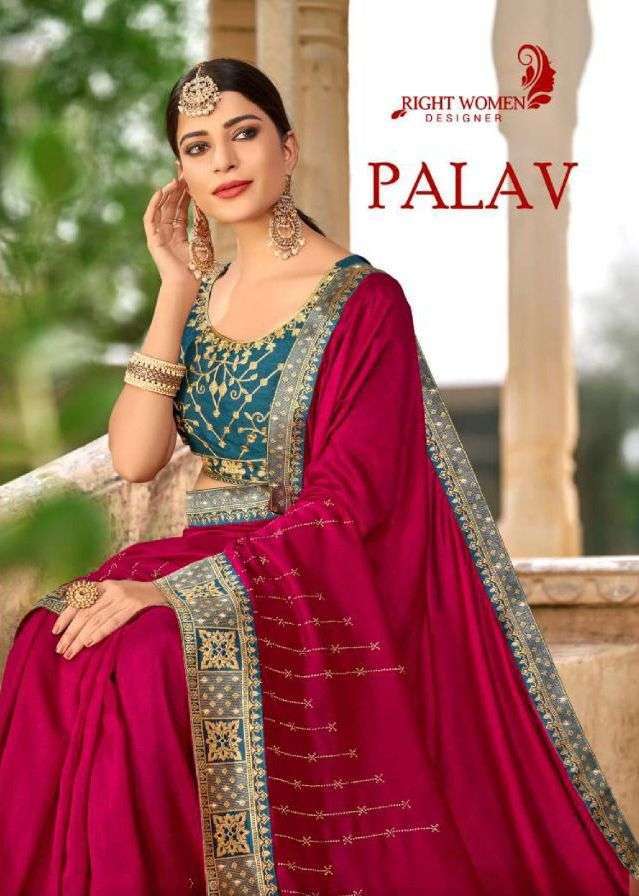 right women palav by 5d series 81511-81518 fancy fabrics saree
