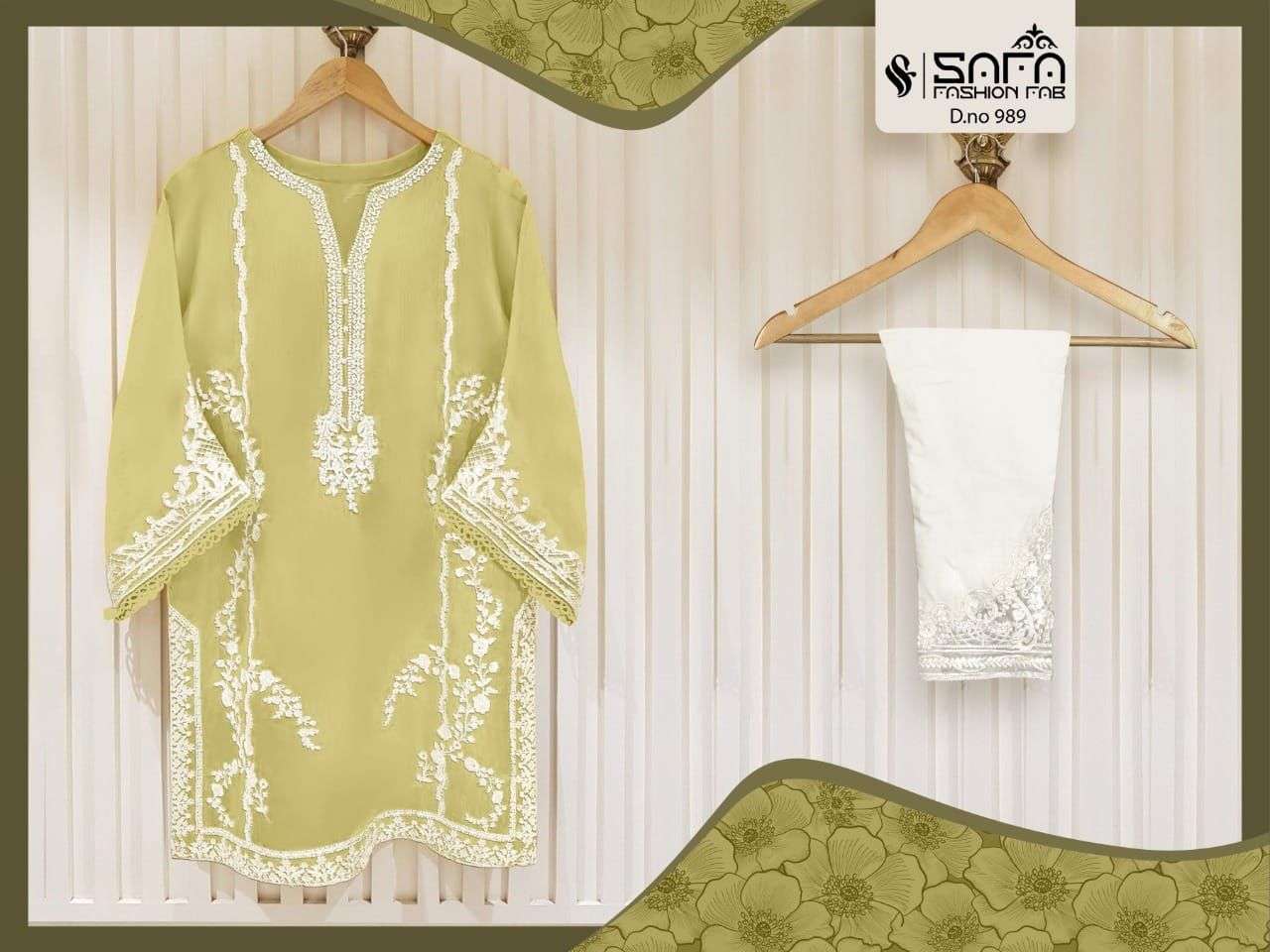 safa fashion sf-989 Pure georgette Embroidered Tunic