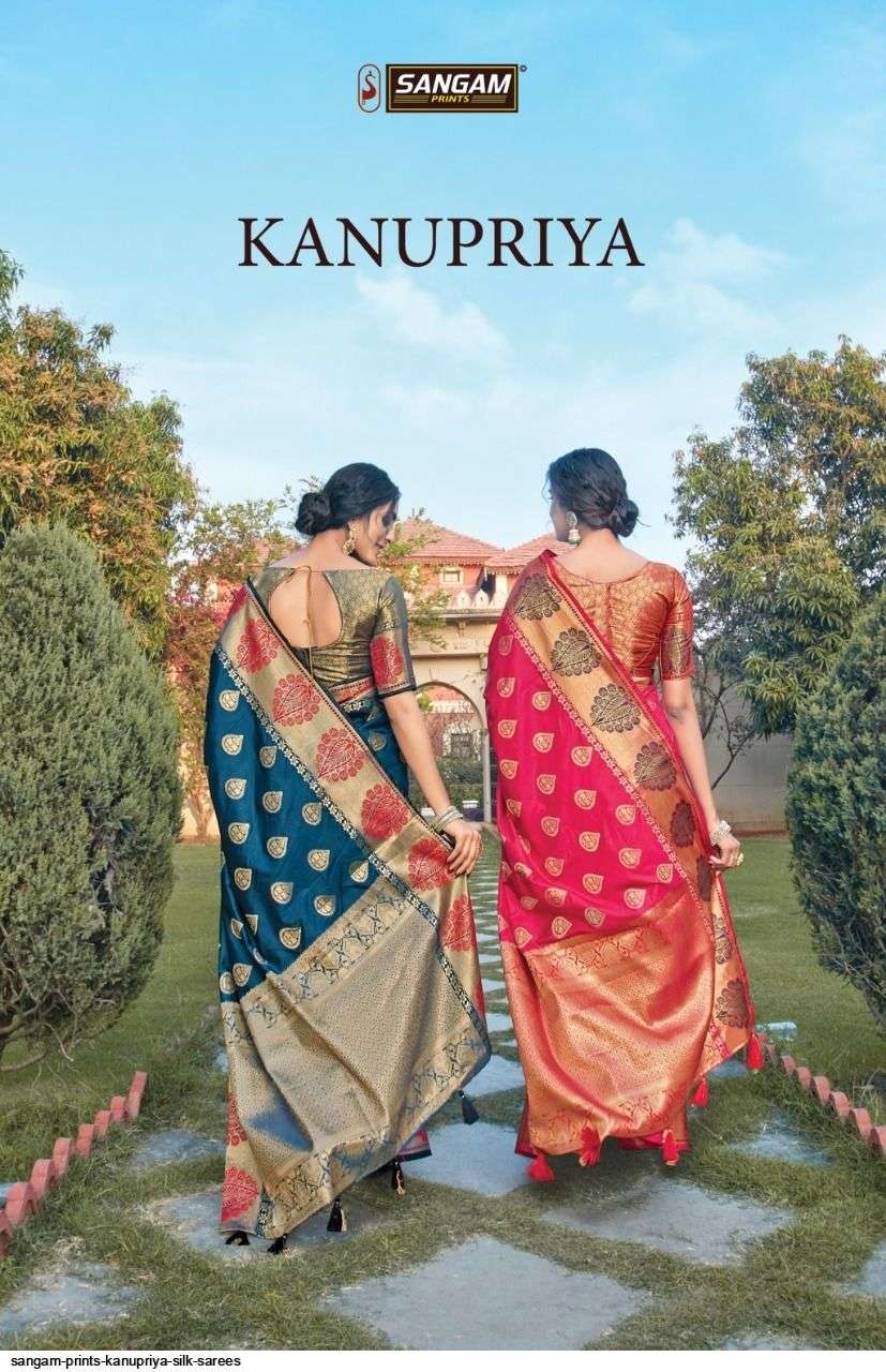 sangam prints kanupriya series 1001-1006 silk saree