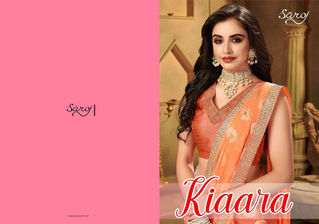 saroj kiaara series 1001-1006 Pure Georgette saree