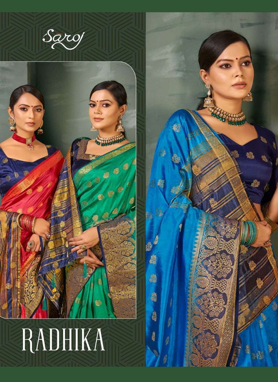 saroj radhika nylon silk series 220001 to 220005 Nylon silk saree