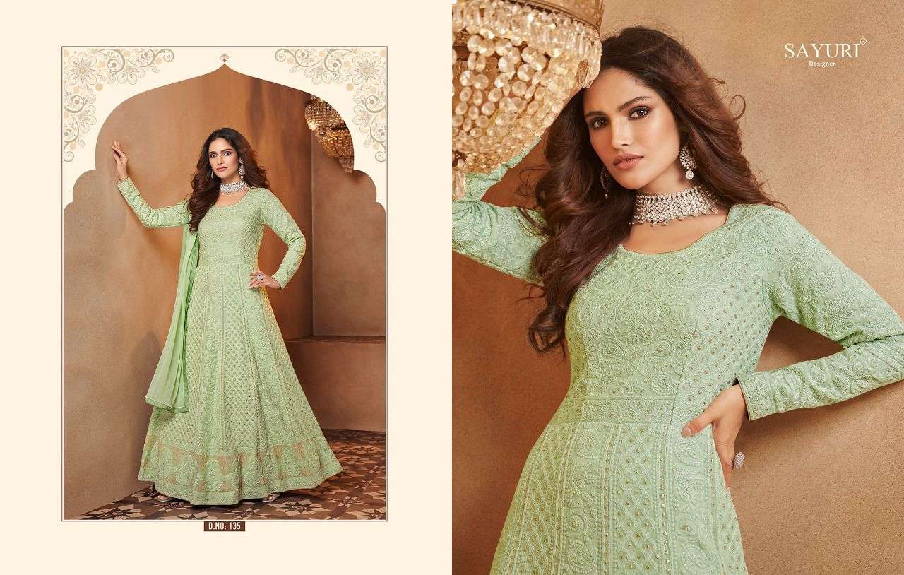 SAYURI DESIGNER AFREEN DESIGNER REAL GEORGETTE SUIT 