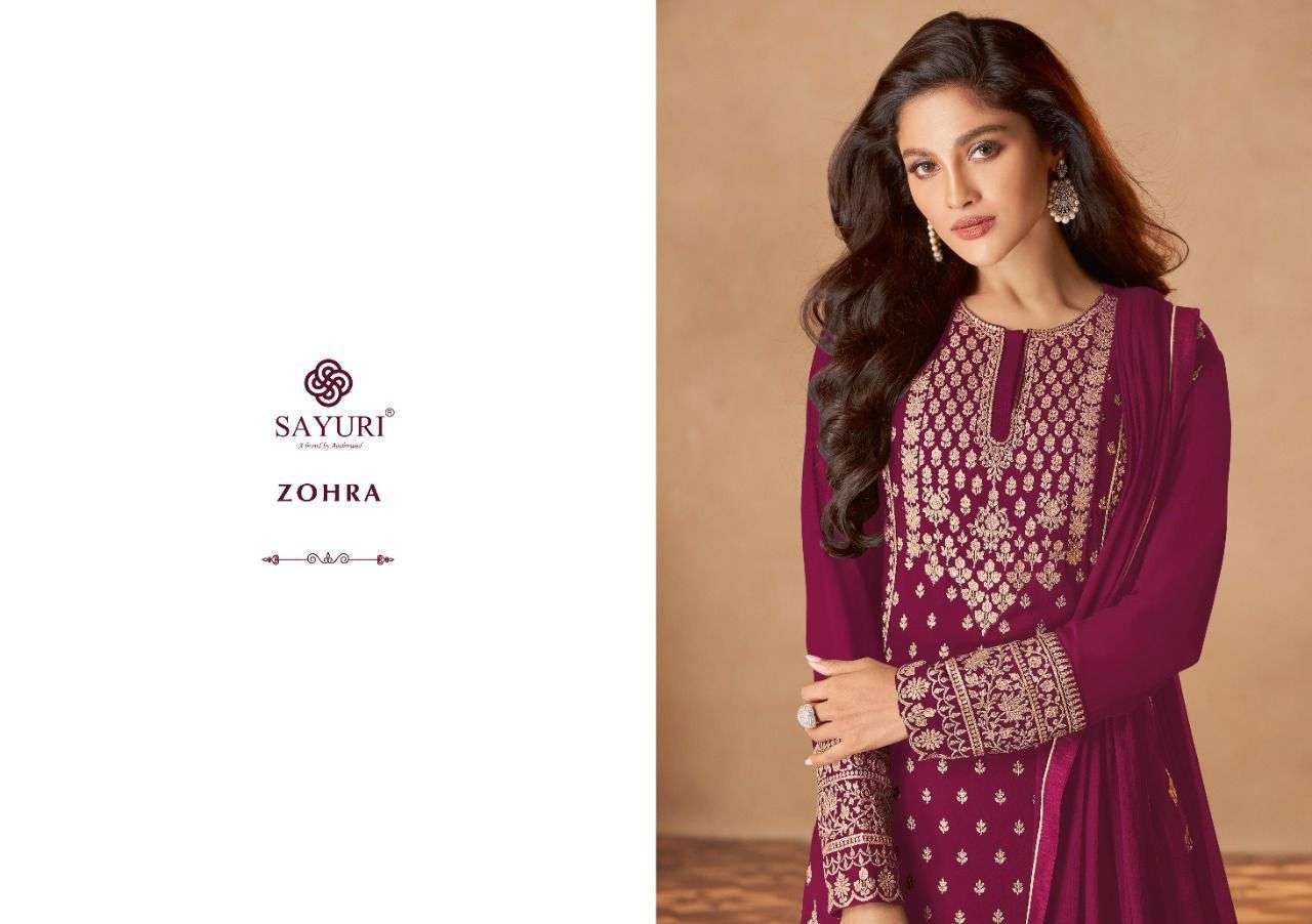 sayuri designer zohra series 128 real georgette suit 