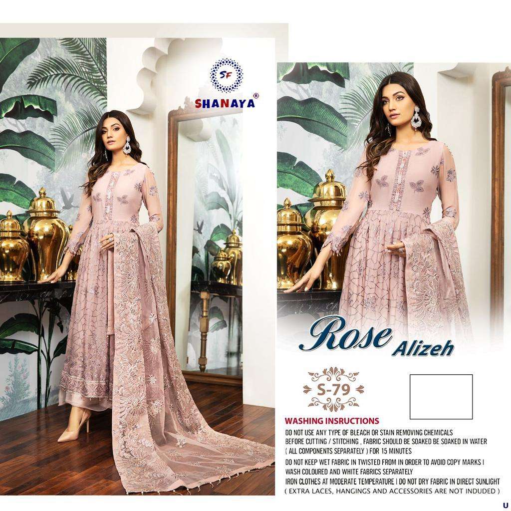 SHANAYA ROSE ALIZEH S-79 DESIGNER GEORGETTE SUIT 