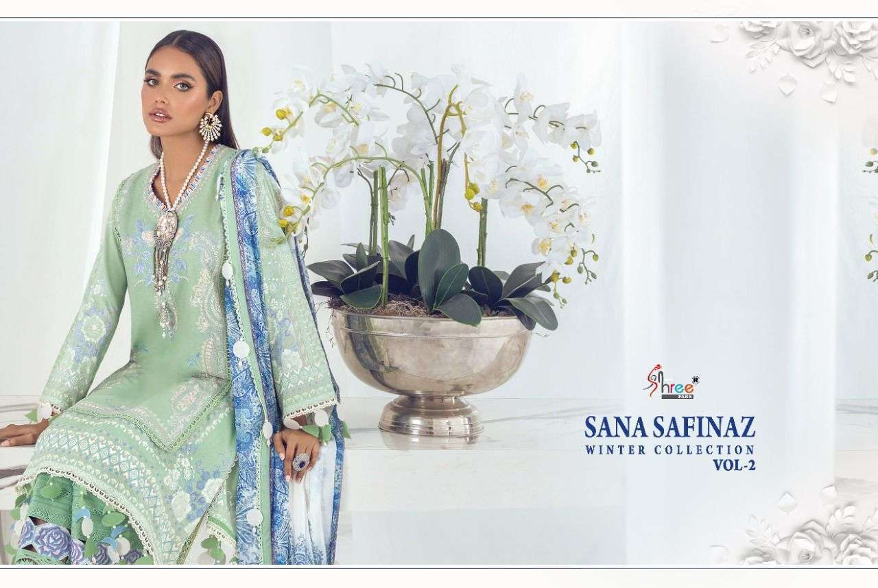 Shree fabs sana safinaz vol 2 series 1951-1957 pashmina suits