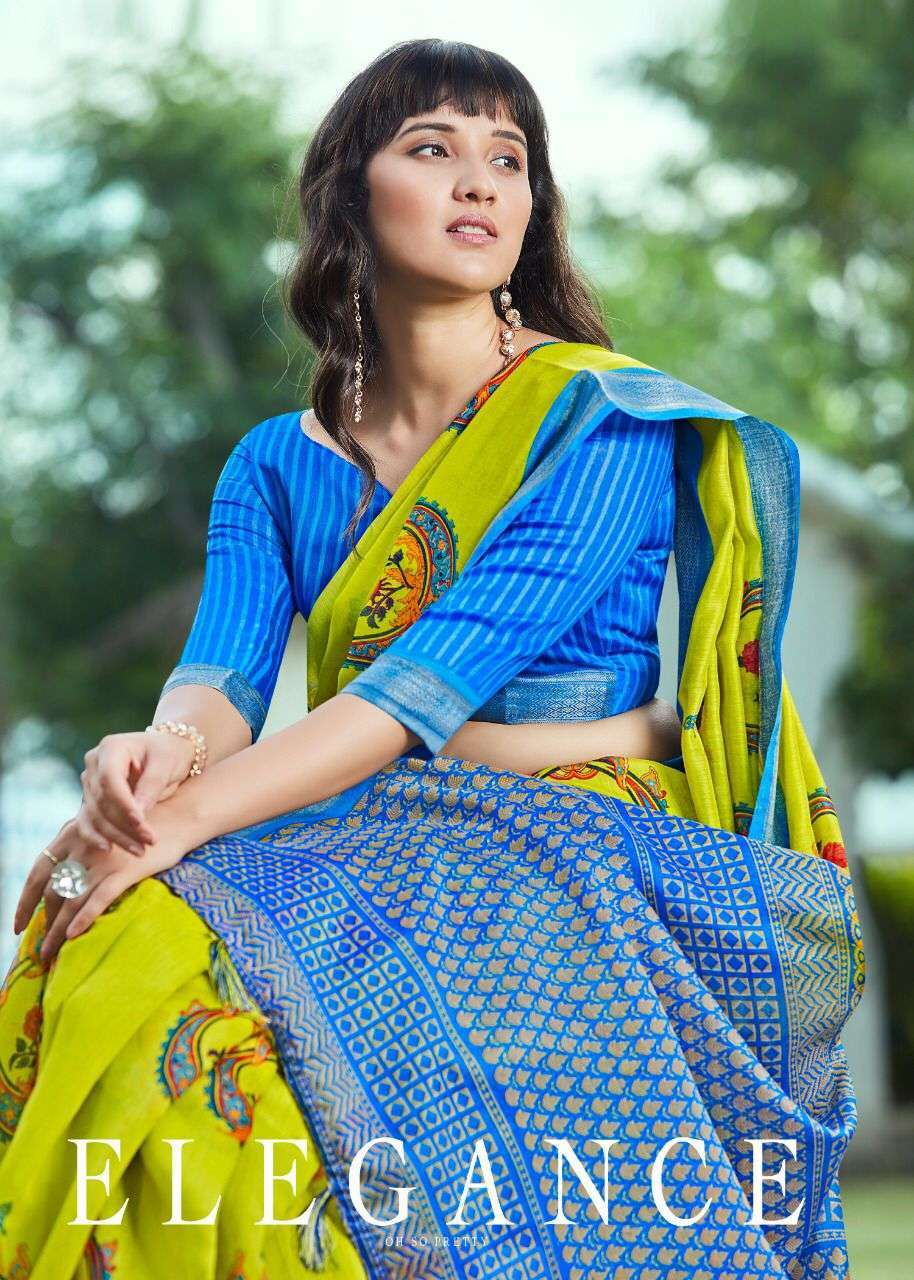 Shreyans fashion pryosa silk series 01-12 muslin cotton saree