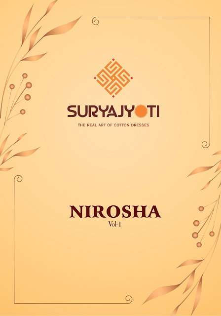 suryajyoti nirosha vol 1 series 1001-1008 cotton satin suit 