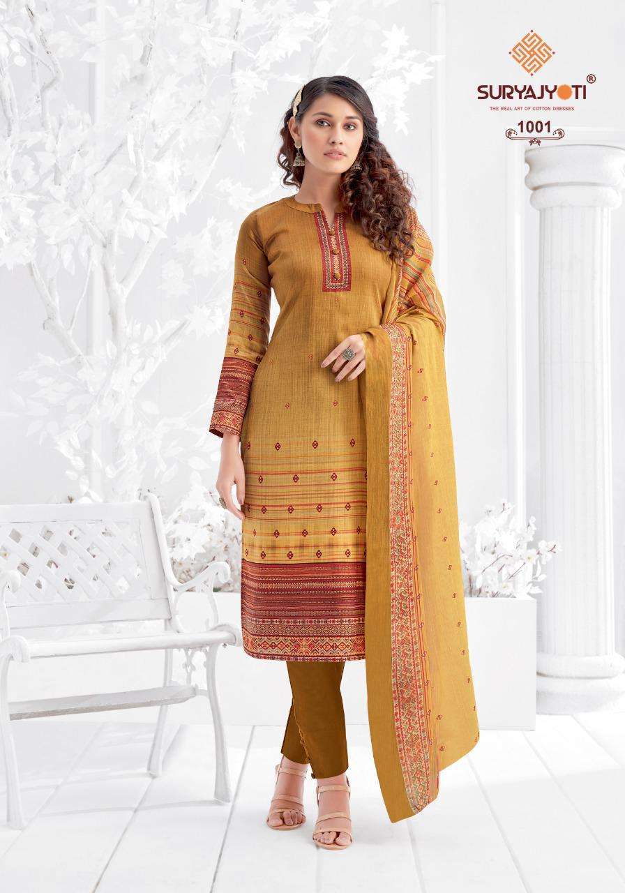 suryajyoti niyati vol 1 series 1001-1006 jam satin suit 