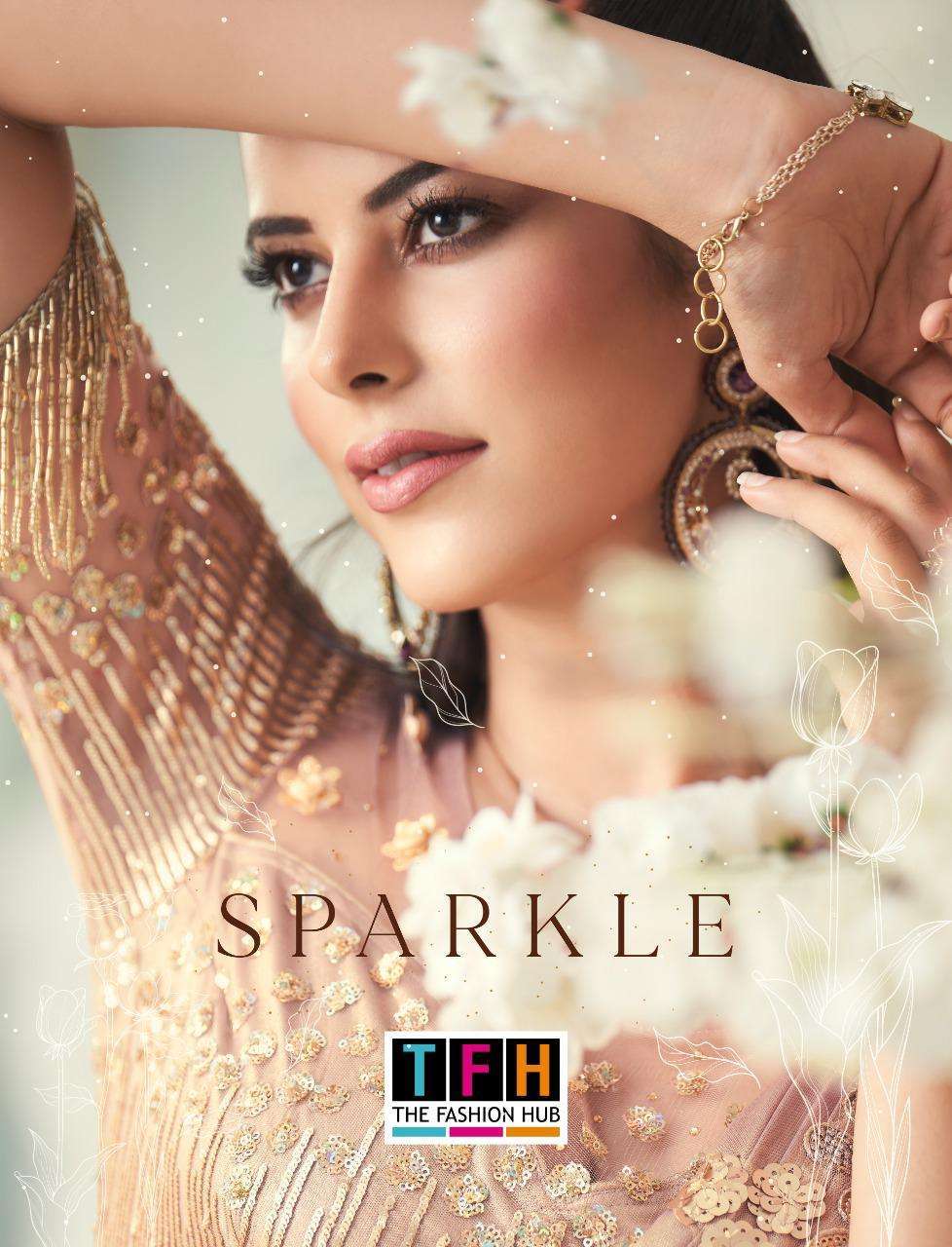 tfh sparkle series 7101-7109 imported silk saree