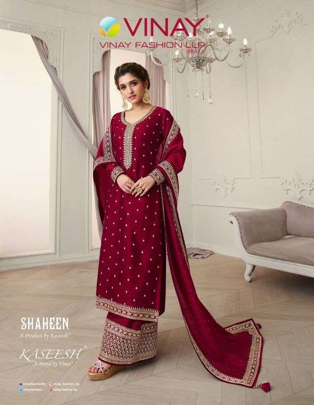 vinay fashion shaheen series 15451-15459 silk georgette suit 