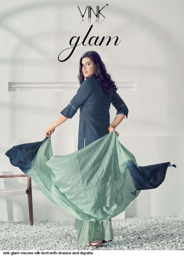 vink glam series 1211-1216 viscose silk readymade suits