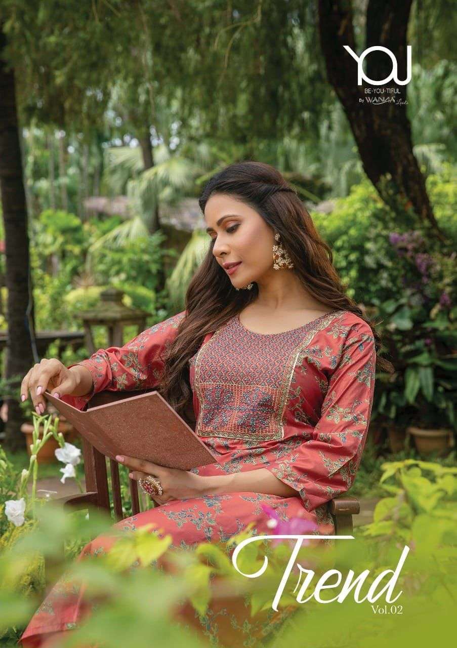 wanna you trend vol 2 series 201-206 Chanderi Print kurti