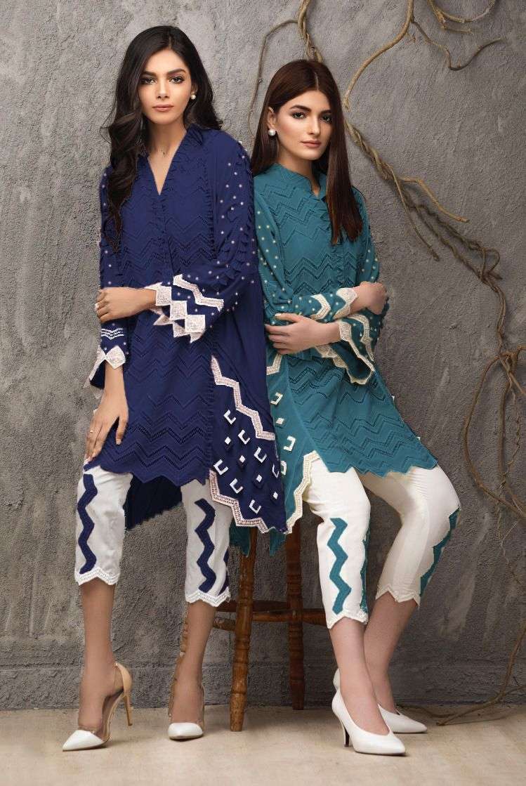 zara studio zs vol 30 Pure Georgette tunic with cigratte pants