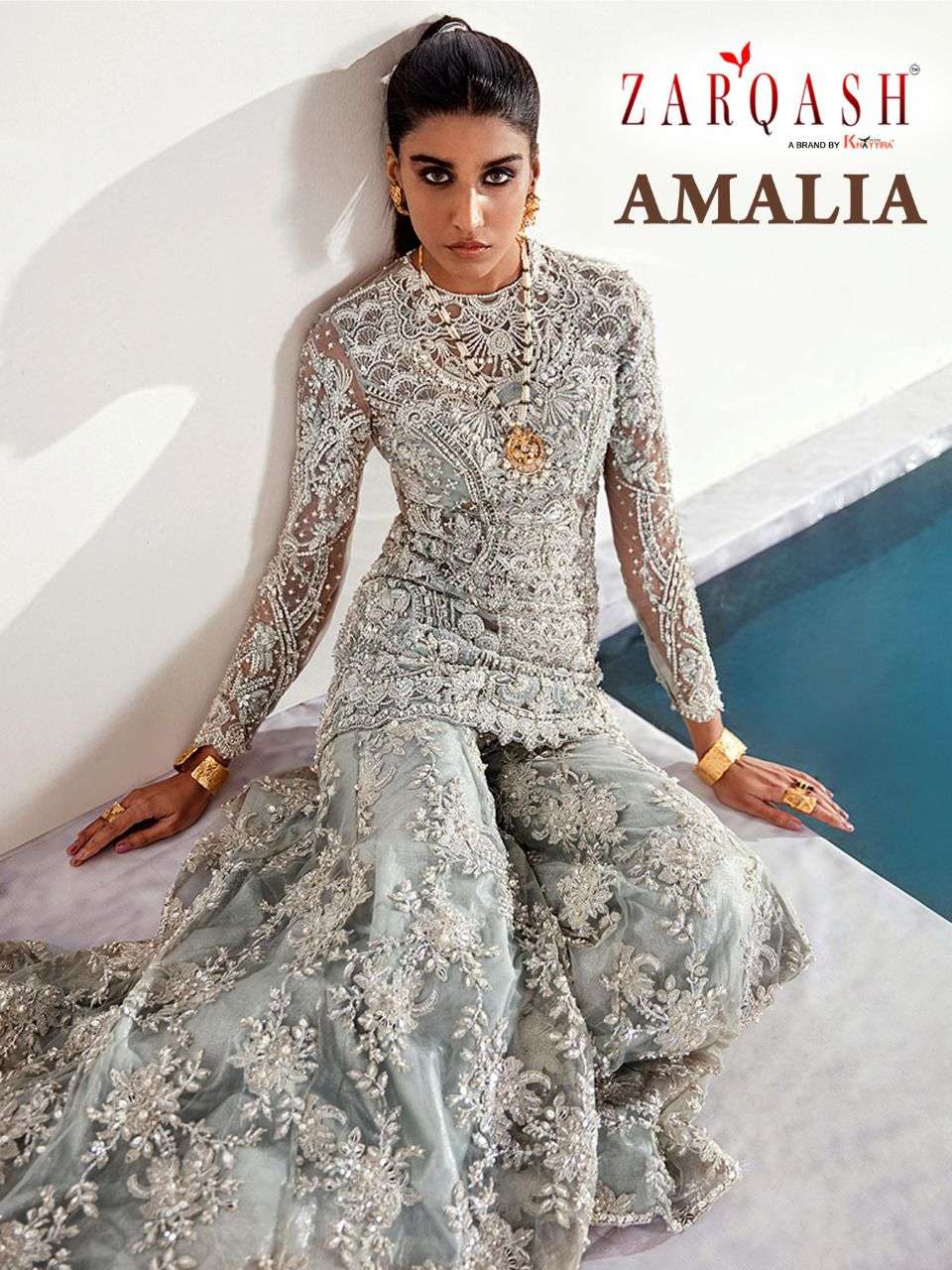 ZARQASH AMALIA 2052 DESIGNER BUTTERFLY NET SUITS 