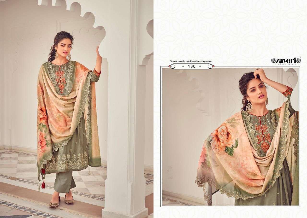 ZAVERI FALGUNI DESIGNER PURE JAM COTTON SUIT