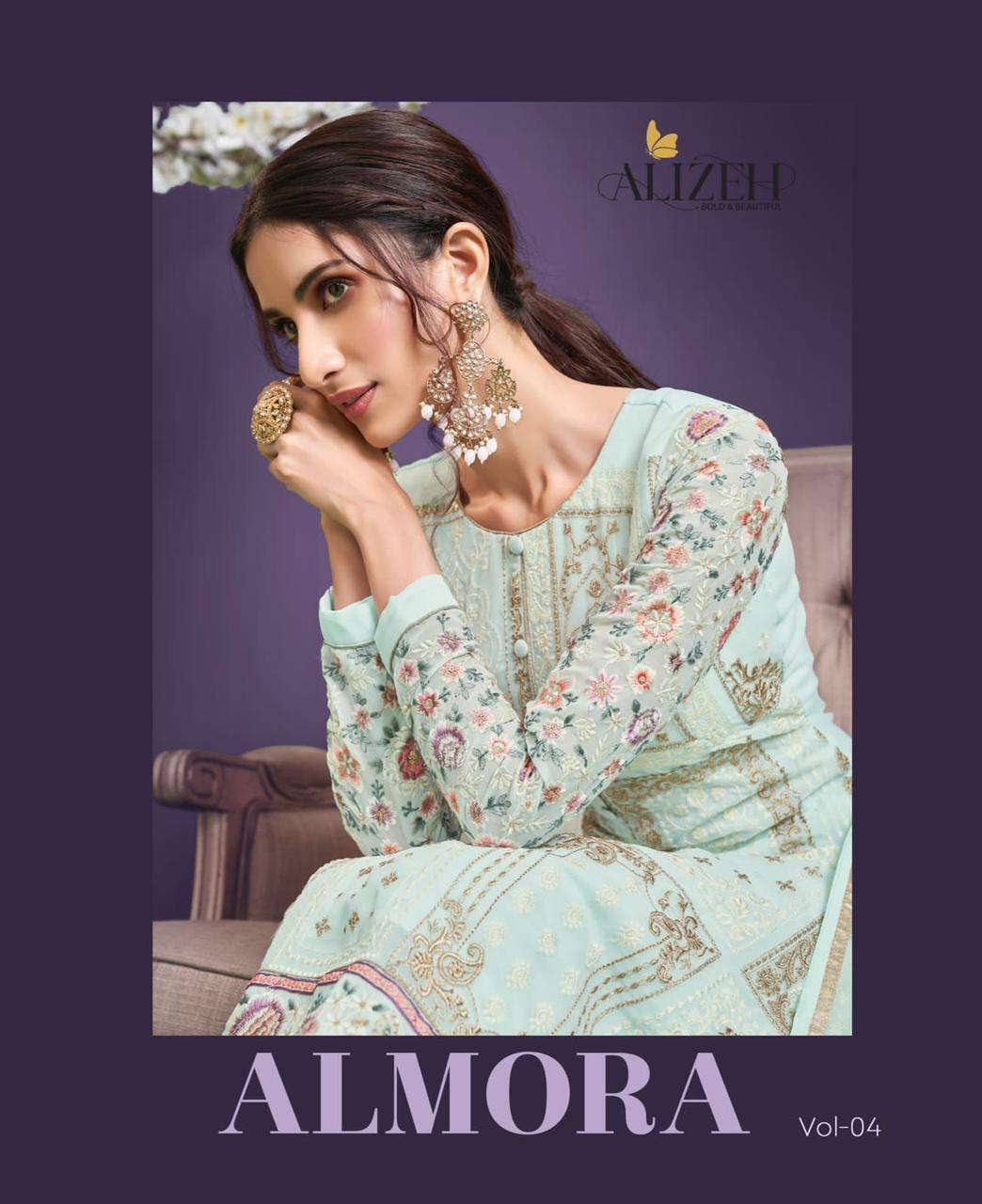 alizeh almora vol 4 series 4016-4023 alizeh georgette suit 