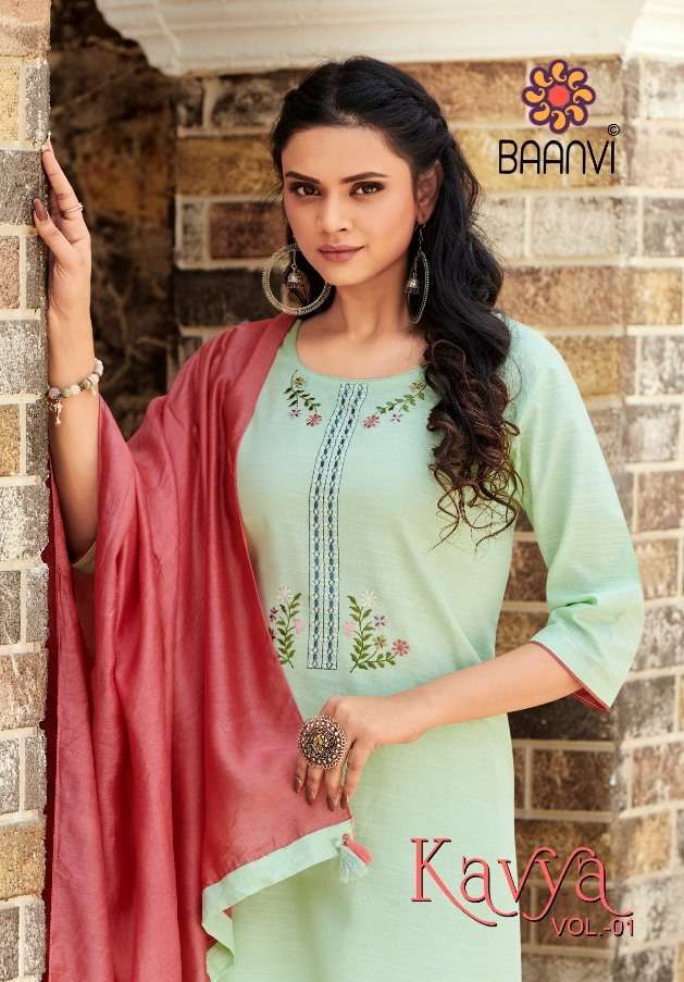 baanvi kavya series 101-106 limca heavy cotton kurti 