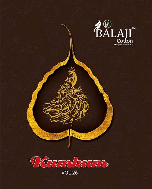 Balaji Kumkum Vol-26 series 3711-3730 Pure Cotton Printed suit