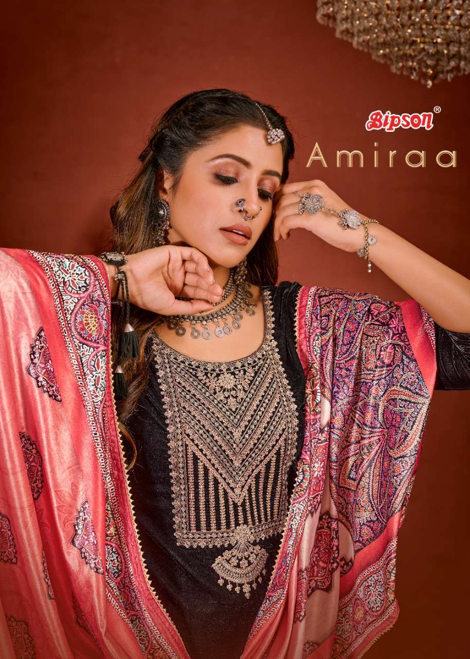 bipson amiraa series 1608-1611 pure viscose 9000 velvet suit 