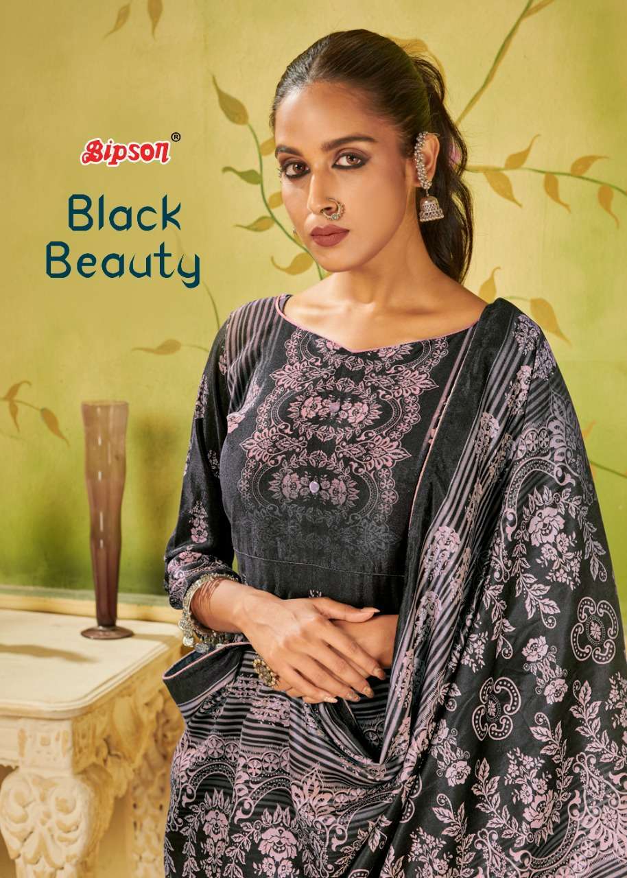 bipson black beauty series 1628-1631 Wolleen Pashmina Digital Print suit