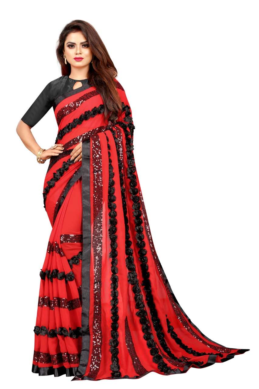 BT-18 UNNATI DESIGNER GEORGETTE SAREE 