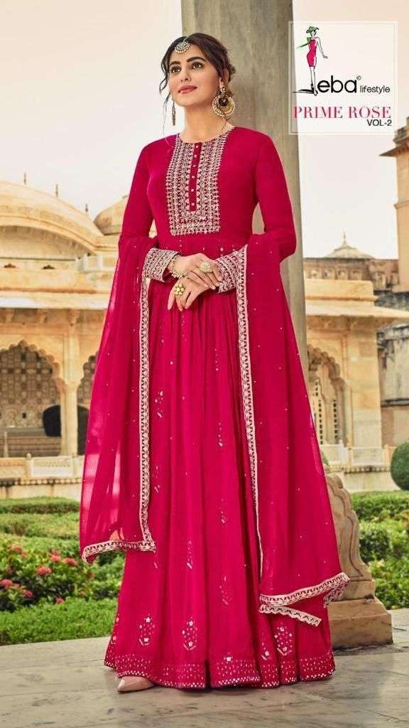 EBA PRIME ROSE-2 DESIGNER PURE GEORGETTE SUIT 