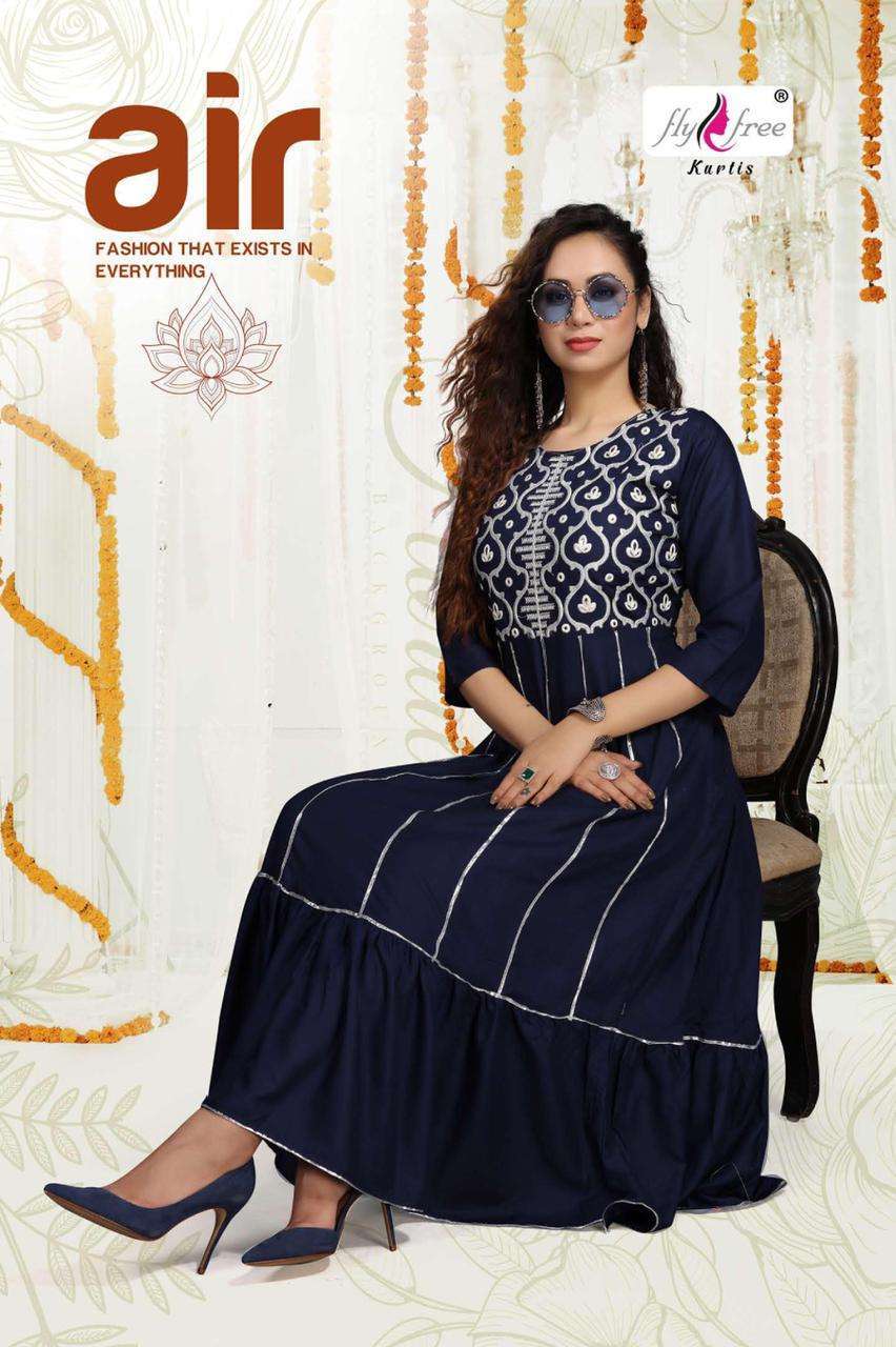 fly free air series 101-107 14 kg rayon kurti 