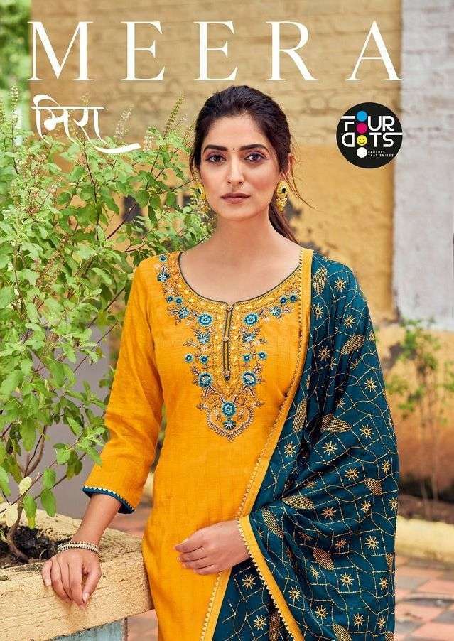 fourdots meera series 0651-0654 parampara silk weaving suit 