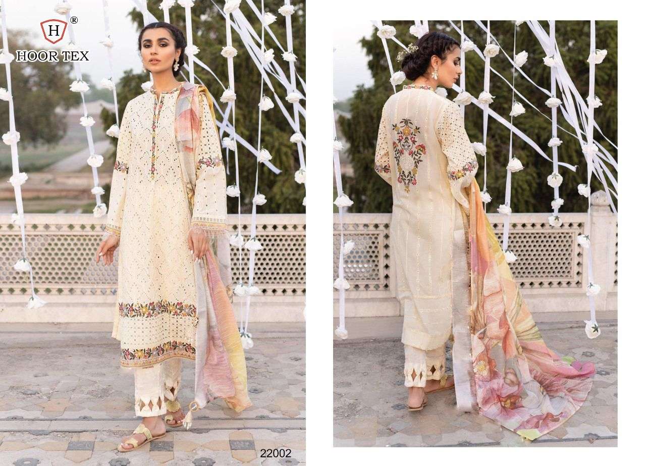 HOOR TEX 22002 DESIGNER LAWN COTTON SUIT 