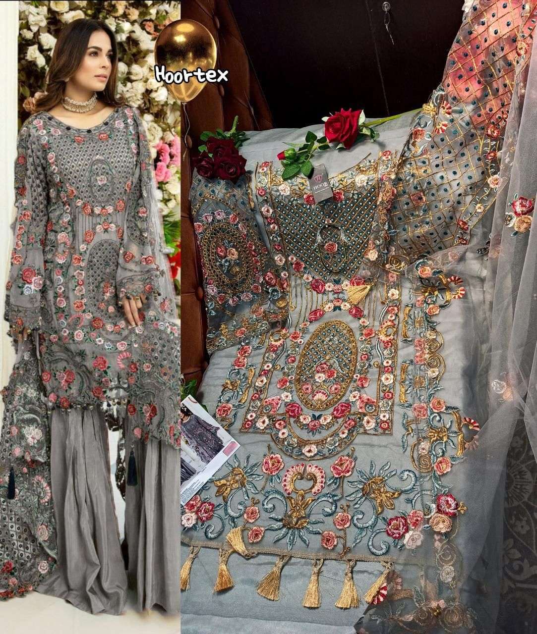 HOOR TEX 23004 DESIGNER HEAVY NET SALWAR SUIT