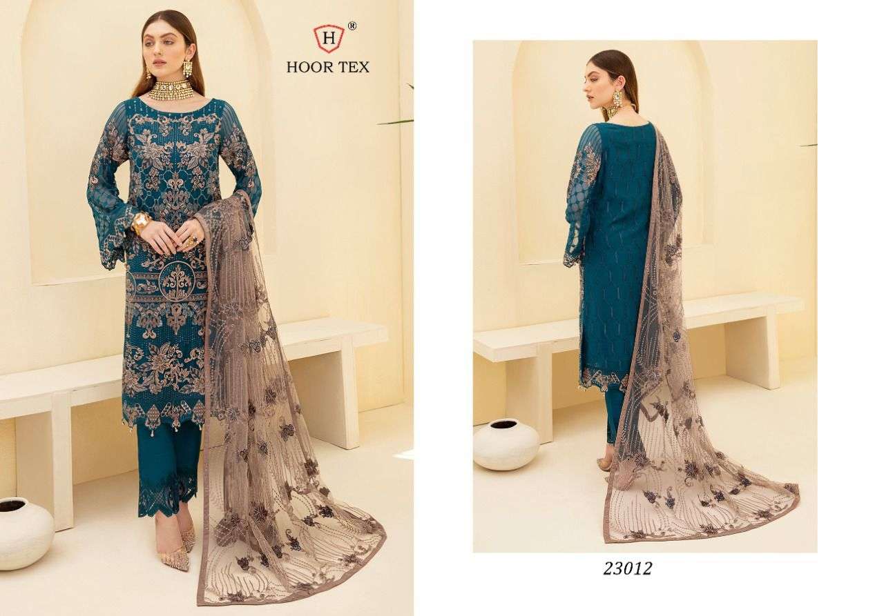 HOOR TEX 23012 DESIGNER HEAVY GEORGETTE SUITS 