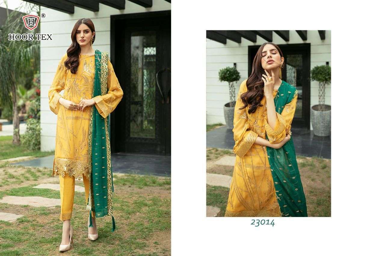 HOOR TEX 23014 DESIGNER HEAVY GEORGETTE SUIT 