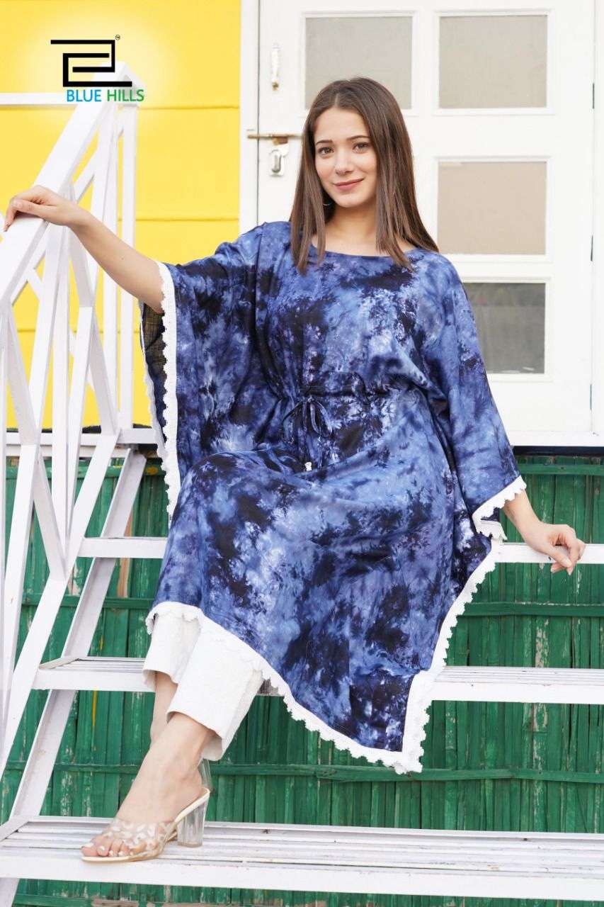 KAFTAN DRESS VOL-1 DESIGNER HEAVY RAYON SLUB KAFTAN 