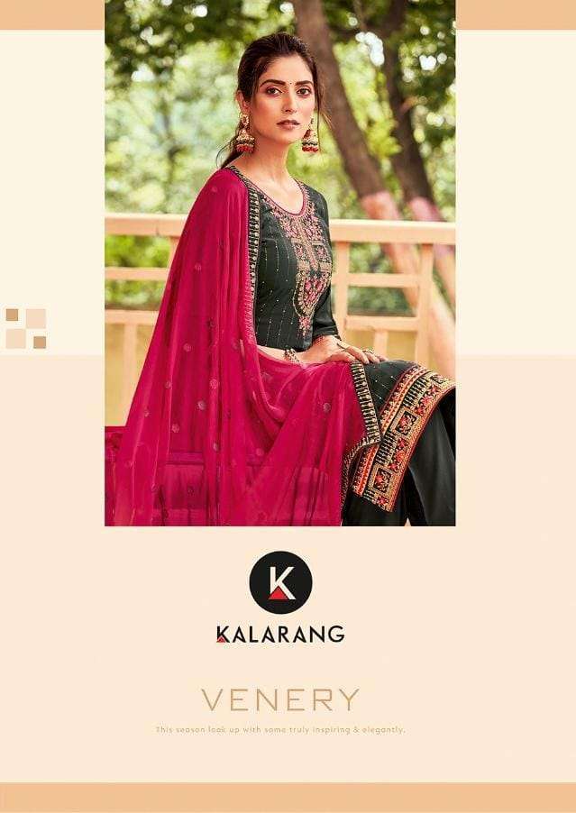 kalarang venery series 3391-3394 natural crape silk suit 