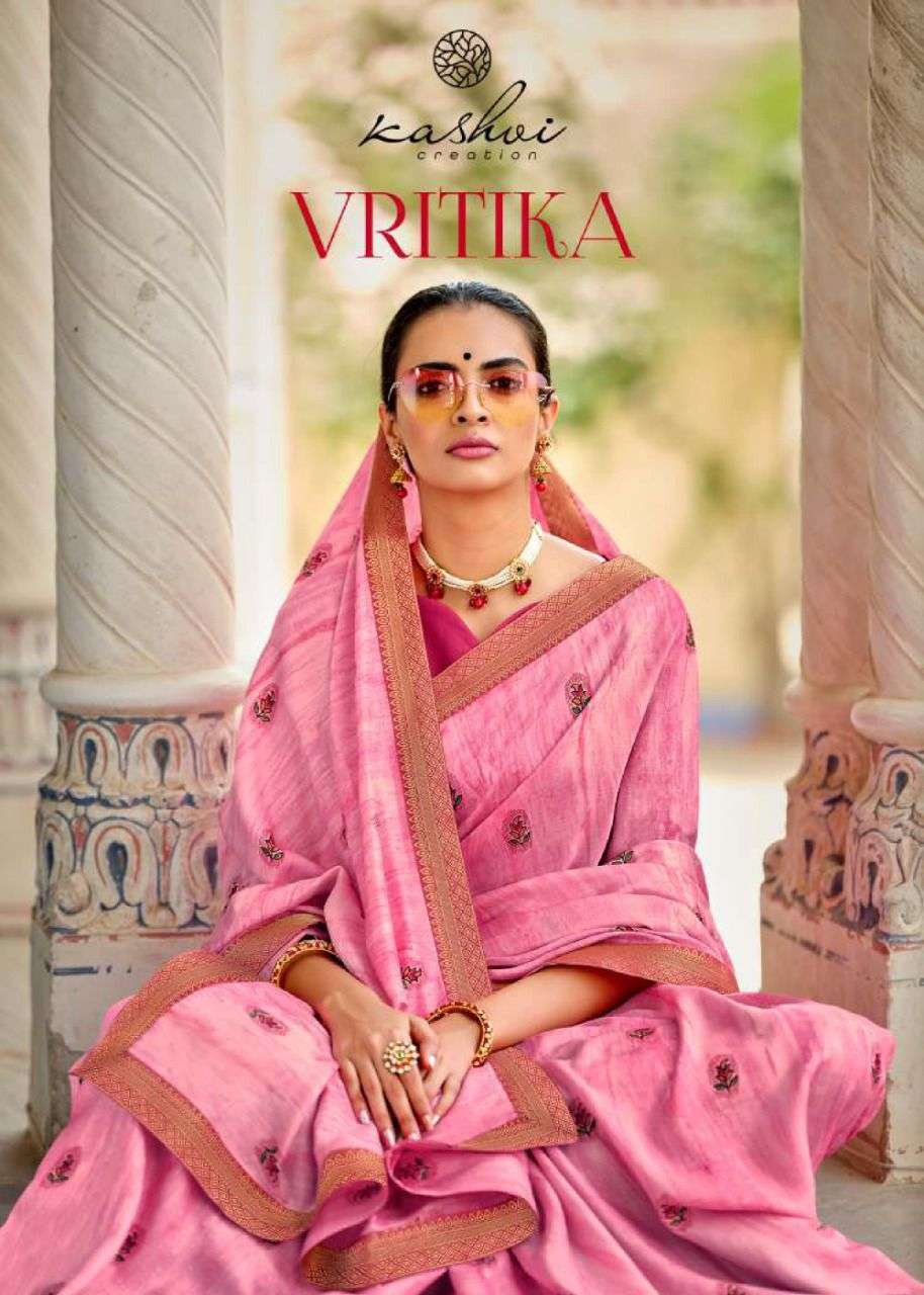 kashvi creation vritika series 54001-54010 dola silk saree