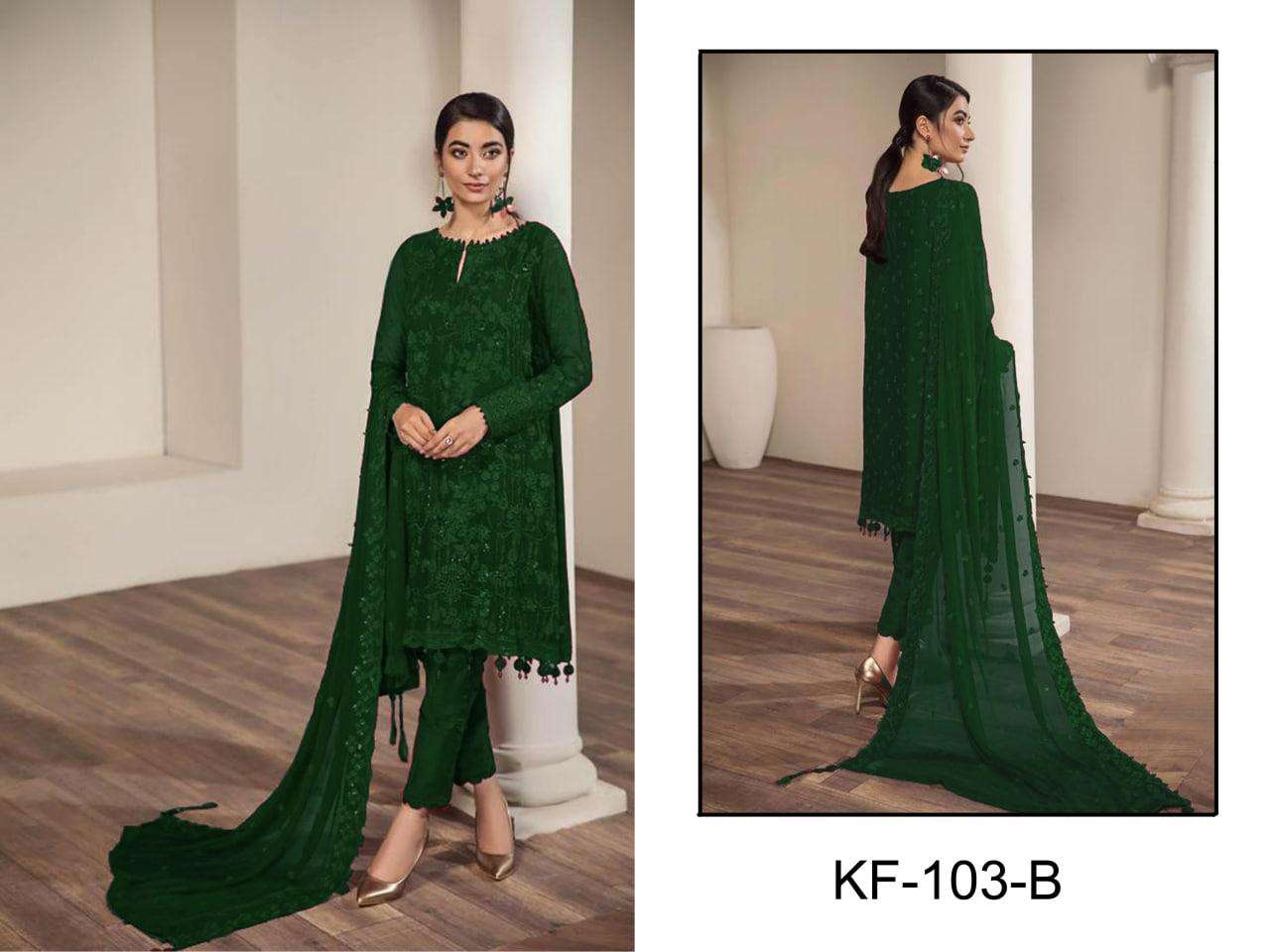 KF-103 DESIGNER GEORGETTE SUIT 