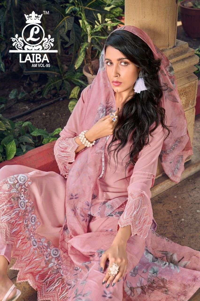 laiba am vol 95 pure georgette Tunic with classy embroidery and handwork