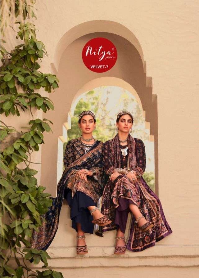 lt nitya velvet vol 7 series 701-706 velvet suit 