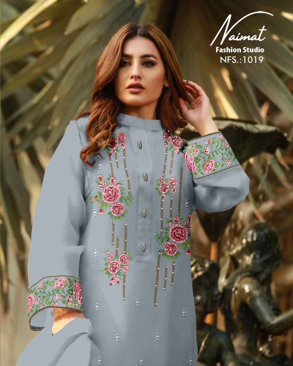 naimat fashion nfs 1019 pure georgette readymade suit 