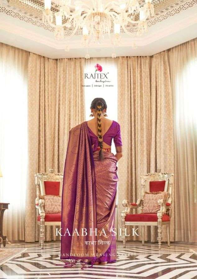 rajtex kaabha silk series 204001-204006 handloom weaving saree