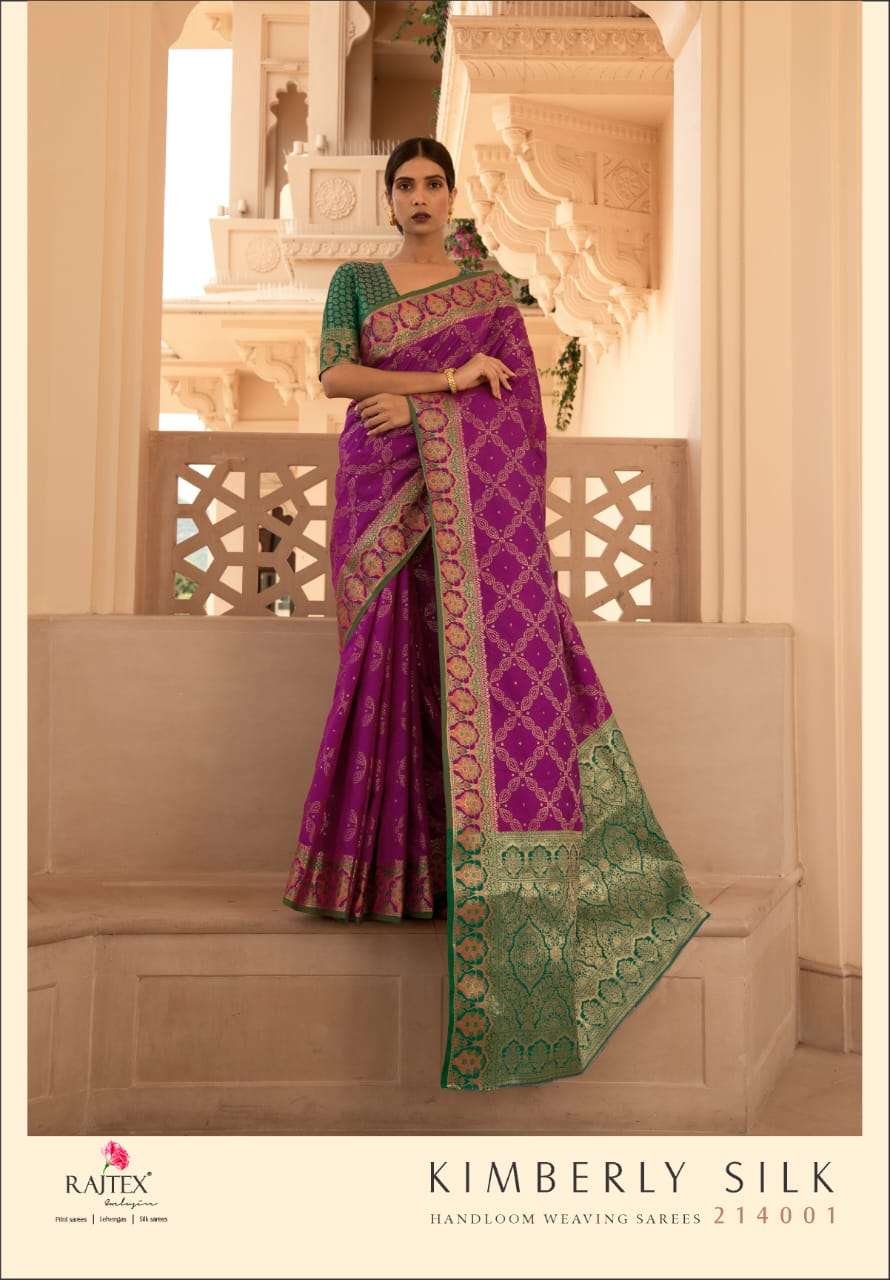 RAJTEX KIMBERLY SILK DESIGNER SOFT SILK WEAVING SAREE 