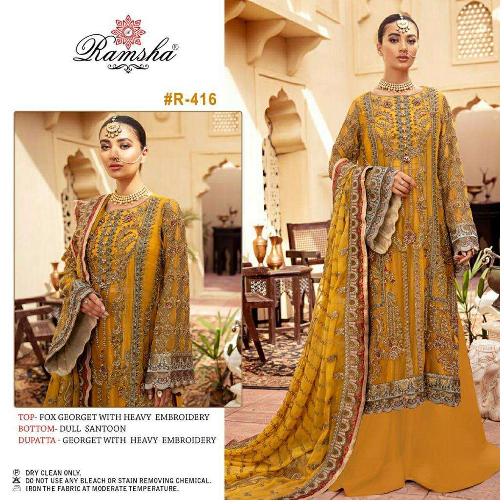 RAMSHA R-416 DESIGNER GEORGETTE SUIT 