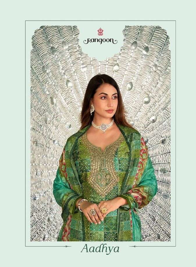 rangoon aadhya series 3311-3314 Jam Satin Pure Digital Print suit