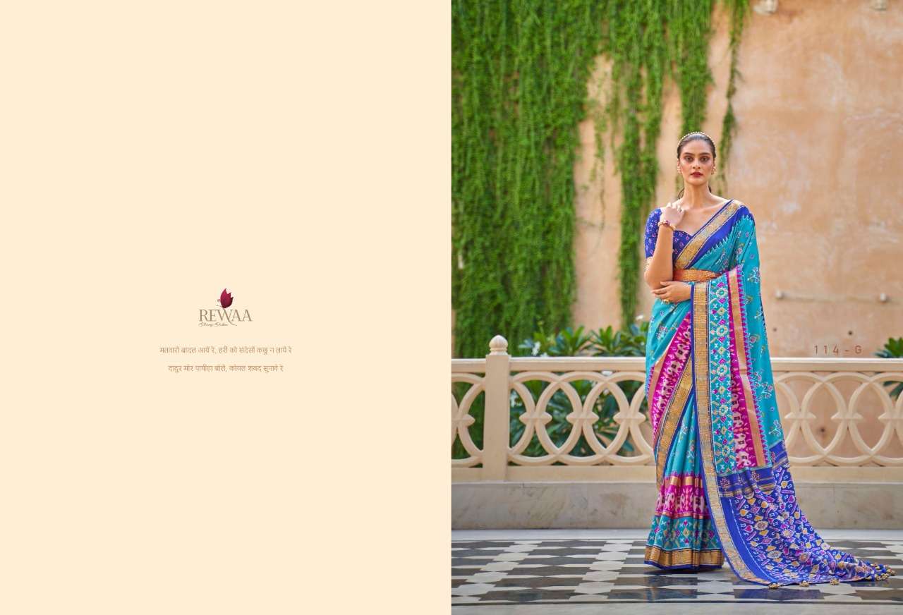 REWAA NANDI DESIGNER PATOLA SAREE 